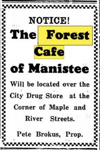 Forest Cafe - Jan 1940 Ad (newer photo)